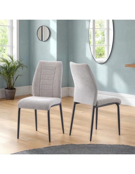 Chilton Dining Chair - Grey Fabric