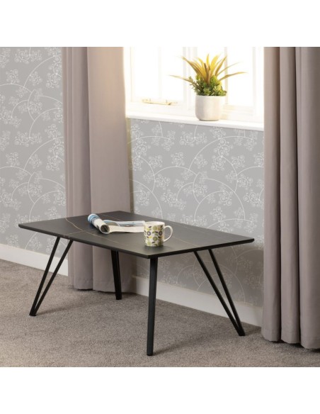 Marlow Coffee Table - Black Marble Effect