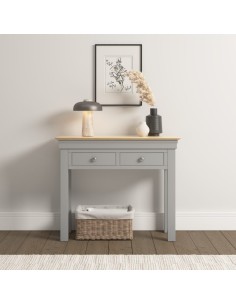Bordeaux Console Table - Pebble Grey/Oak