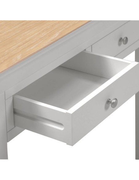 Bordeaux Console Table - Pebble Grey/Oak