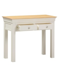 Bordeaux Console Table - Ivory/Oak 2