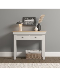 Bordeaux Console Table - Ivory/Oak