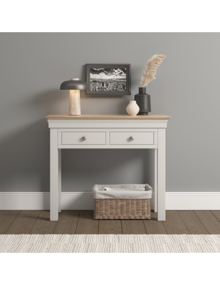 Bordeaux Console Table - Ivory/Oak