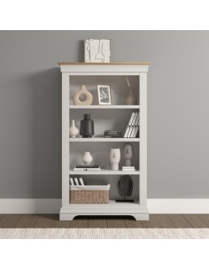 Bordeaux Bookcase - Ivory/Oak