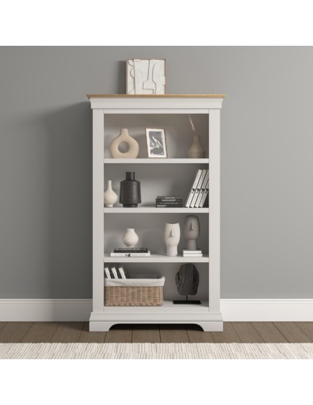 Bordeaux Bookcase - Ivory/Oak