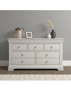 Bordeaux 3+2 Drawer Chest - Ivory