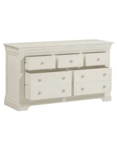 Bordeaux 3+2 Drawer Chest - Ivory 2