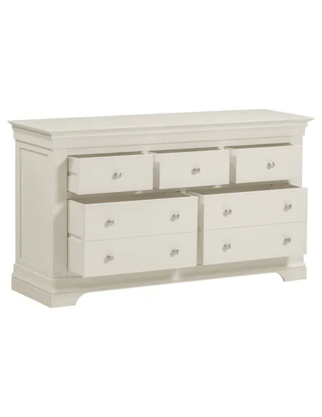 Bordeaux 3+2 Drawer Chest - Ivory