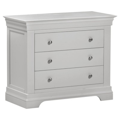 Bordeaux 3 Drawer Chest - Pebble Grey