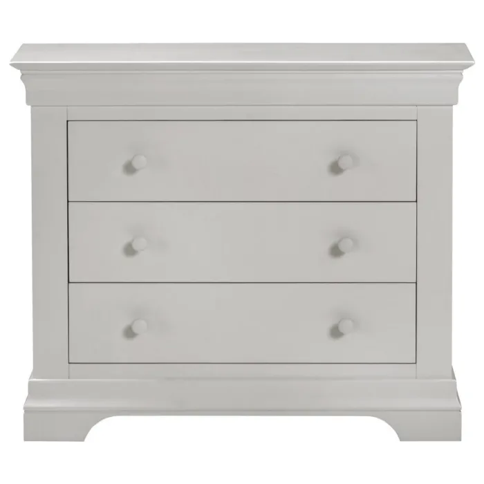 Bordeaux 3 Drawer Chest - Pebble Grey