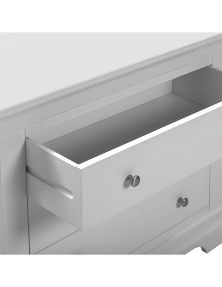 Bordeaux 3 Drawer Chest - Pebble Grey