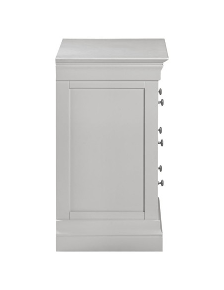 Bordeaux 3 Drawer Chest - Pebble Grey
