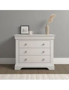 Bordeaux 3 Drawer Chest - Ivory