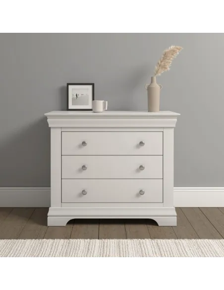 Bordeaux 3 Drawer Chest - Ivory