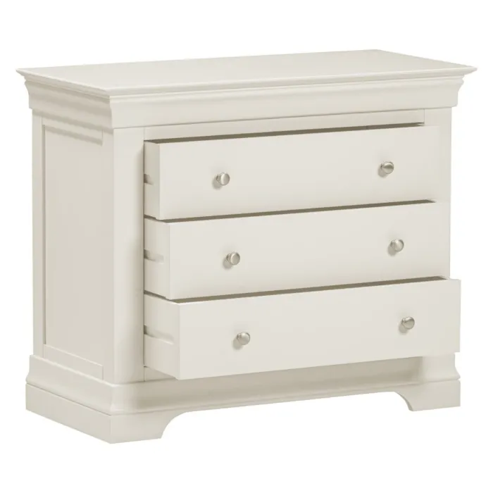 Bordeaux 3 Drawer Chest - Ivory