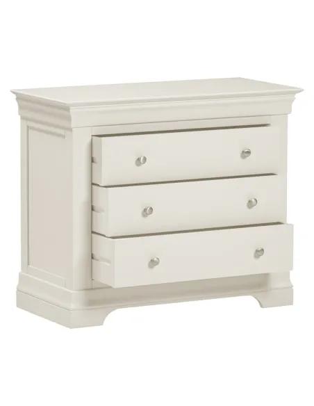 Bordeaux 3 Drawer Chest - Ivory