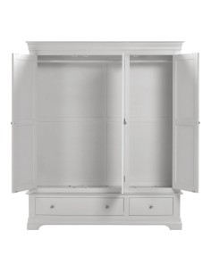 Bordeaux 3 Door Wardrobe - Pebble Grey 2