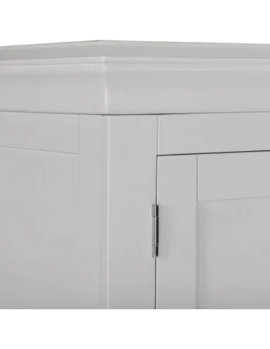 Bordeaux 3 Door Wardrobe - Pebble Grey