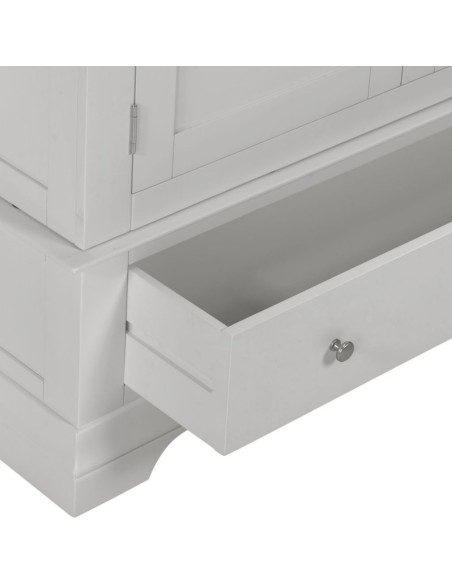 Bordeaux 3 Door Wardrobe - Pebble Grey