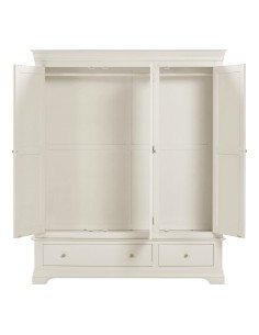 Bordeaux 3 Door Wardrobe - Ivory 2
