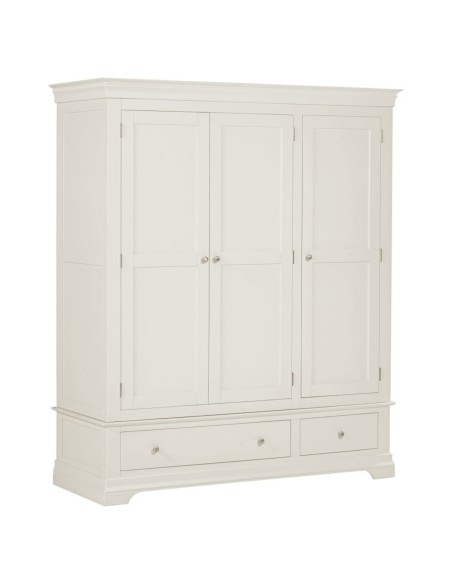 Bordeaux 3 Door Wardrobe - Ivory