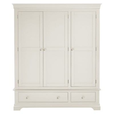 Bordeaux 3 Door Wardrobe - Ivory