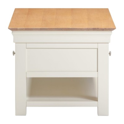 Bordeaux 2 Drawer Coffee Table - Ivory/Oak