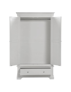 Bordeaux 2 Door Wardrobe - Pebble Grey 2