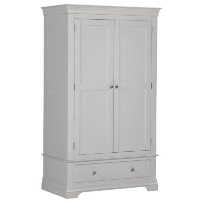 Bordeaux 2 Door Wardrobe - Pebble Grey