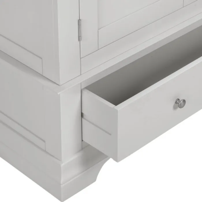 Bordeaux 2 Door Wardrobe - Pebble Grey