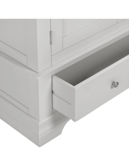 Bordeaux 2 Door Wardrobe - Pebble Grey