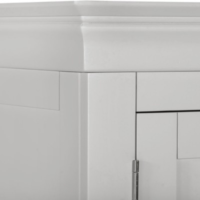 Bordeaux 2 Door Wardrobe - Pebble Grey