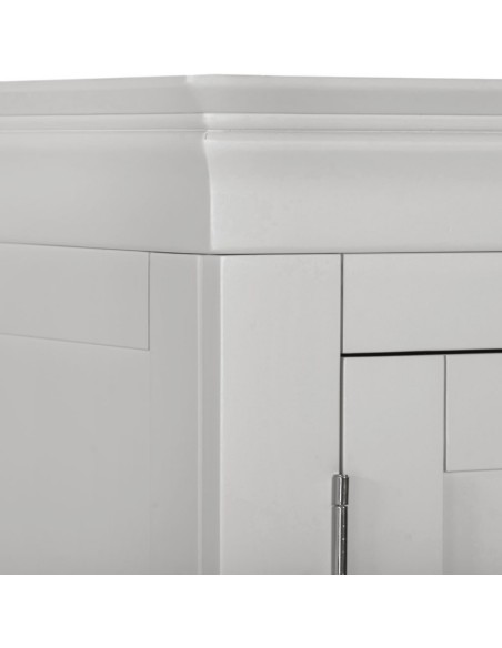 Bordeaux 2 Door Wardrobe - Pebble Grey