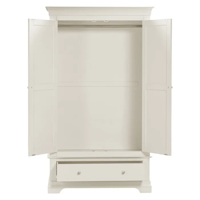 Bordeaux 2 Door Wardrobe - Ivory