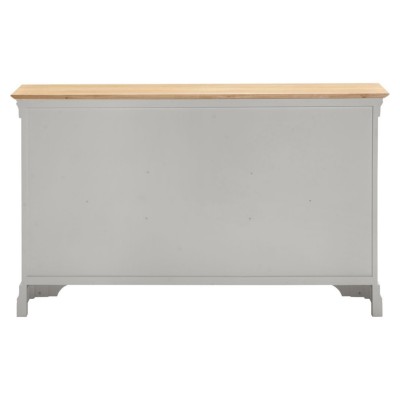 Bordeaux 2 Door 3 Drawer Sideboard - Pebble Grey/Oak