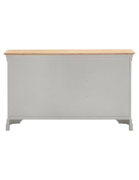 Bordeaux 2 Door 3 Drawer Sideboard - Pebble Grey/Oak