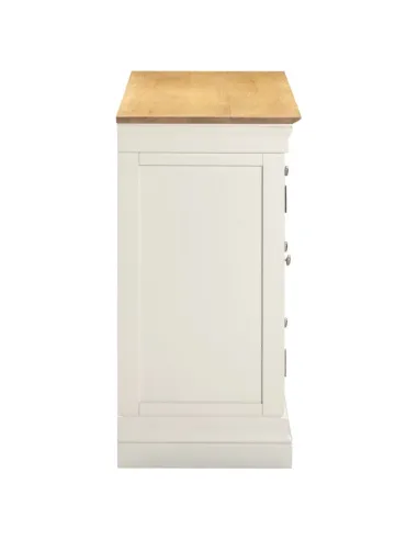 Bordeaux 2 Door 3 Drawer Sideboard - Ivory/Oak