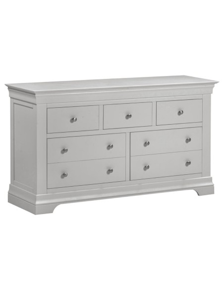 Bordeaux 3+2 Drawer Chest - Pebble Grey/Oak