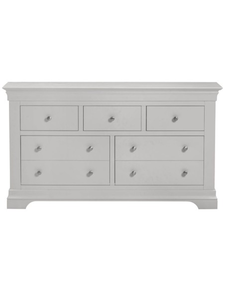 Bordeaux 3+2 Drawer Chest - Pebble Grey/Oak