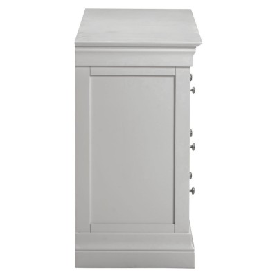 Bordeaux 3+2 Drawer Chest - Pebble Grey/Oak