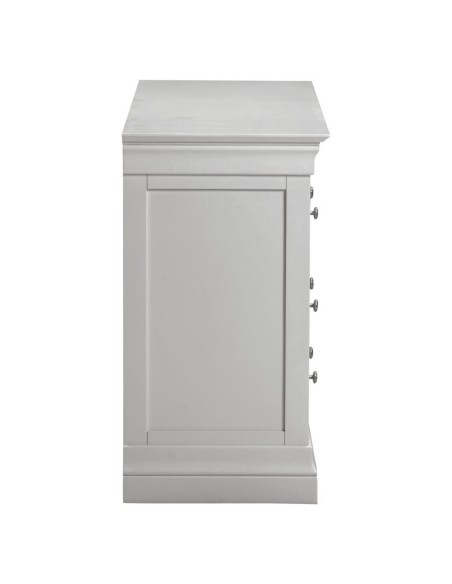 Bordeaux 3+2 Drawer Chest - Pebble Grey/Oak
