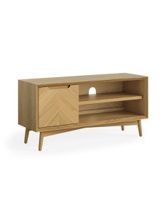 Chrisley 1100 mm Small TV Unit - Herringbone Oak