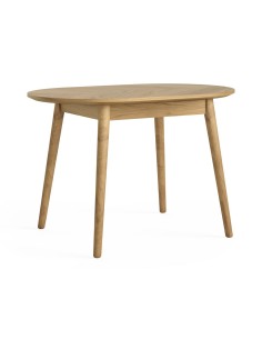 Chrisley 1150 x 750 mm Fixed Oval Dining Table - Herringbone Oak