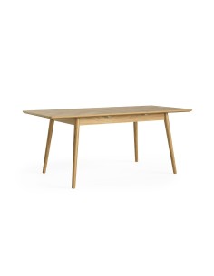 Chrisley 1400 - 1900 mm Small Extending Dining Table - Herringbone Oak