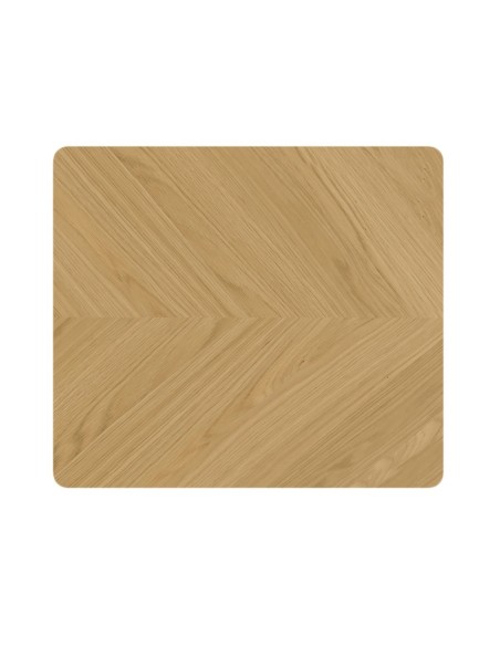 Chrisley 800 x 700 mm Bistro Dining Table - Herringbone Oak