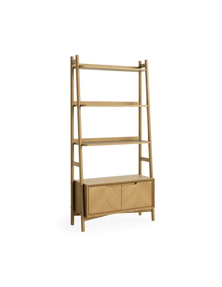 Chrisley Ladder Bookshelf - Herringbone Oak