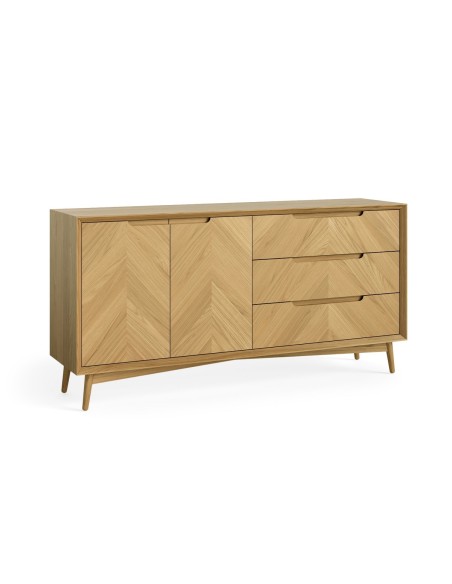 Chrisley Large Sideboard - Herringbone Oak