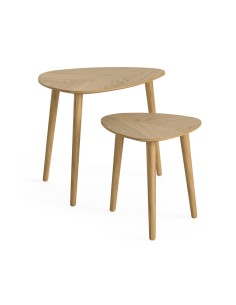 Chrisley Nest of Table - Herringbone Oak 2