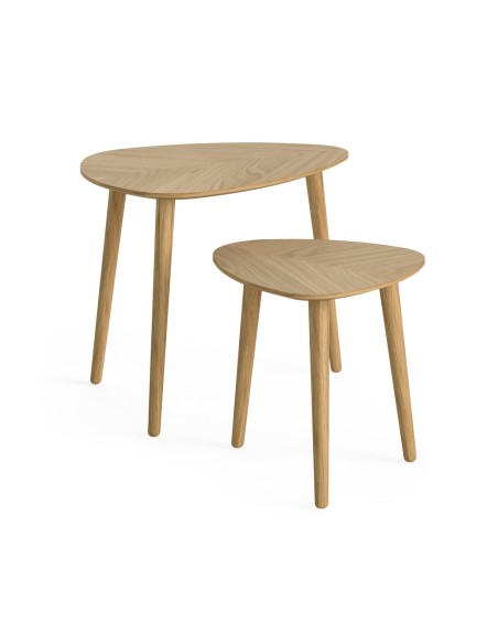 Chrisley Nest of Table - Herringbone Oak