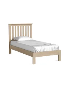 Turnberry 3ft Slatted Low Foot End Bedframe - Oak